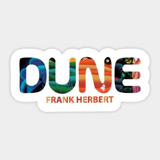 Retro desert dune Sticker